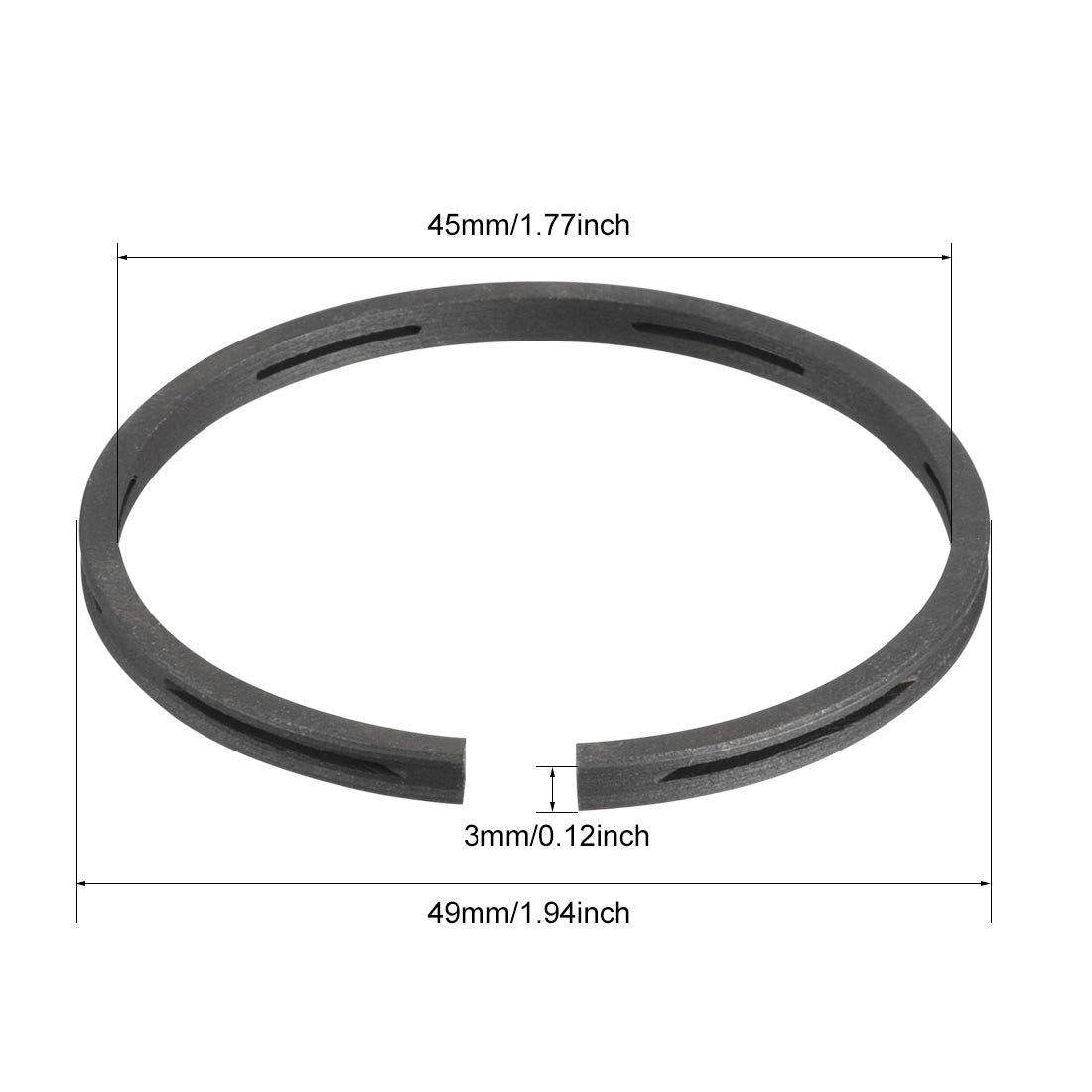 Uxcell Uxcell Air Compressor Parts 90mm Diameter Piston Rings 3 Pcs