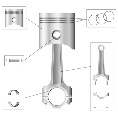 Harfington Uxcell Air Compressor Parts 90mm Diameter Piston Rings 3 Pcs
