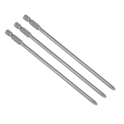 uxcell Uxcell 3 Pcs 1/4 Shank 150mm Length 4.5mm Phillips PH2 Magnetic S2 Screwdriver Bits