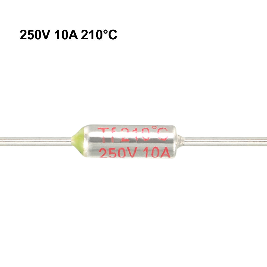 uxcell Uxcell 250V 10A 210℃ Celsius Circuit Cut Off Temperature Thermal Fuse 10 Pcs