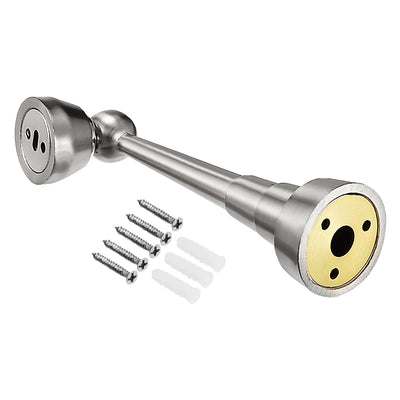 Harfington Uxcell Zinc Alloy Door Magnetic Catch Holder Stopper Screw Wall Mount Silver Tone