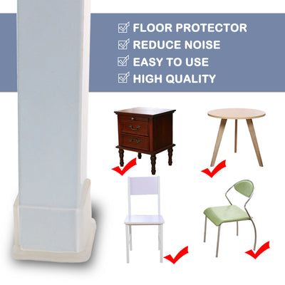 Harfington Uxcell Clear PVC Chair Leg Caps End Tip Feet Cover Furniture Glide Floor Protector 5pcs Reduce Noise Prevent Scratch