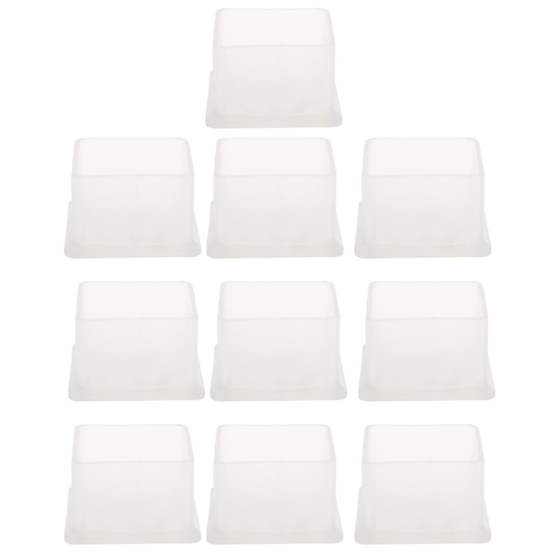 uxcell Uxcell Clear PVC Chair Leg Cap End Tip Feet Cover Furniture Floor Protector 10pcs Reduce Noise Prevent Scratch