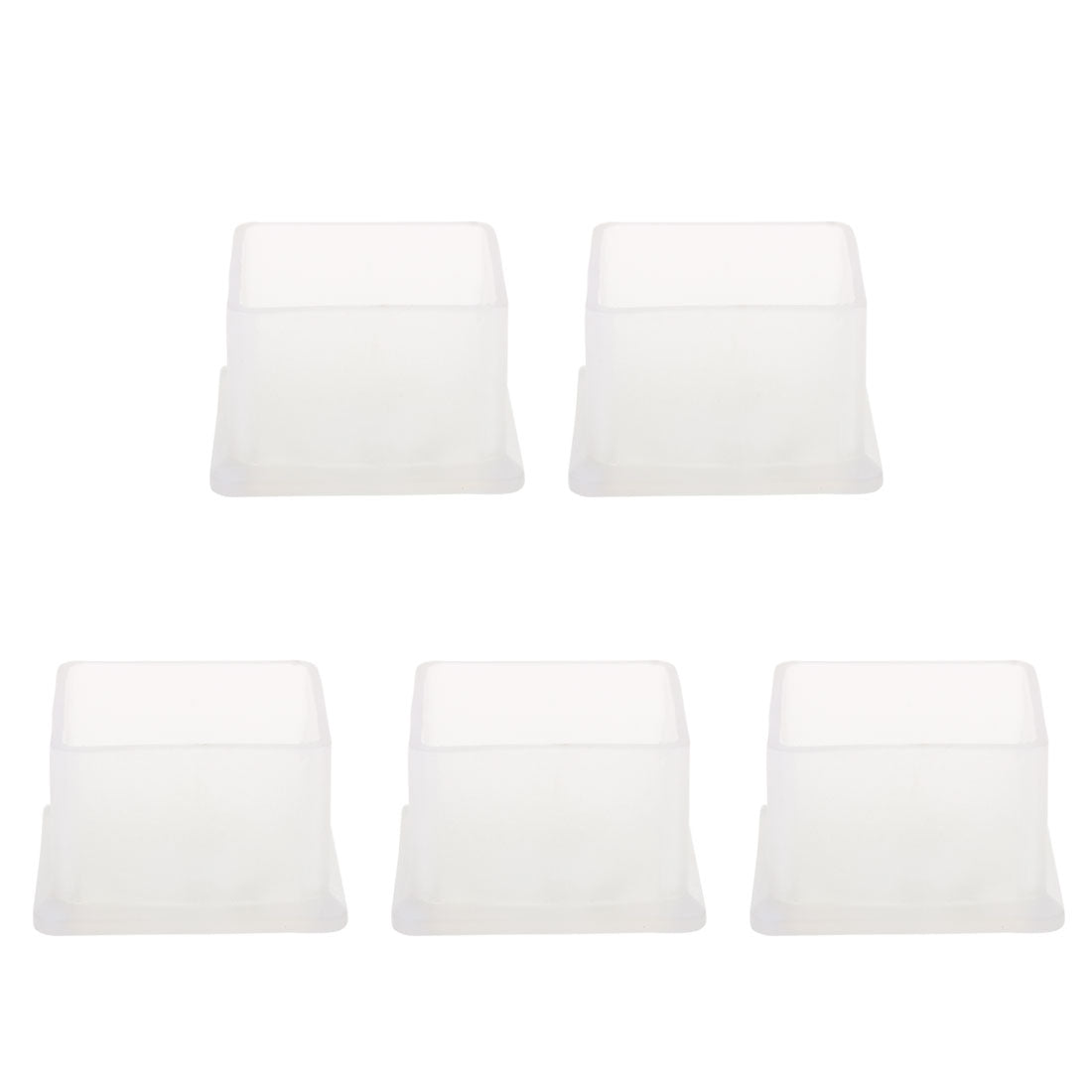 uxcell Uxcell Clear PVC Chair Leg Caps End Tip Feet Cover Furniture Glide Floor Protector 5pcs Reduce Noise Prevent Scratch