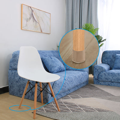 Harfington Uxcell Clear PVC Chair Leg Caps Pad Feet Cover Furniture Glide Floor Protector 15pcs