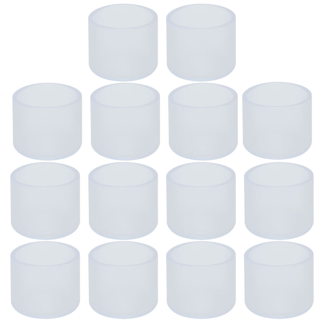 uxcell Uxcell Clear PVC Chair Leg Cap Table Pad Cover Furniture Glide Floor Protector 14pcs