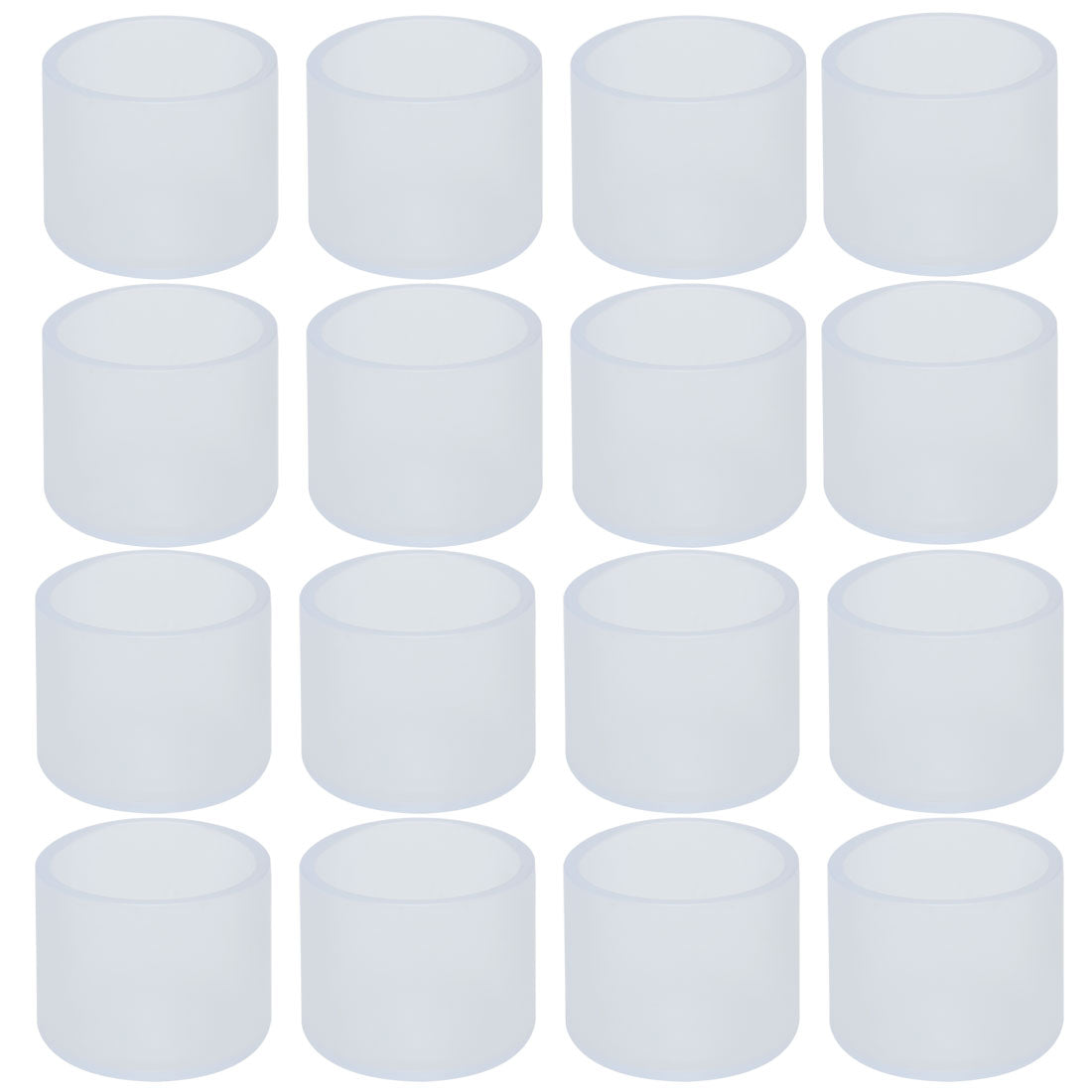 uxcell Uxcell Clear PVC Chair Leg Caps End Tip Feet Furniture Glide Floor Protector 16pcs