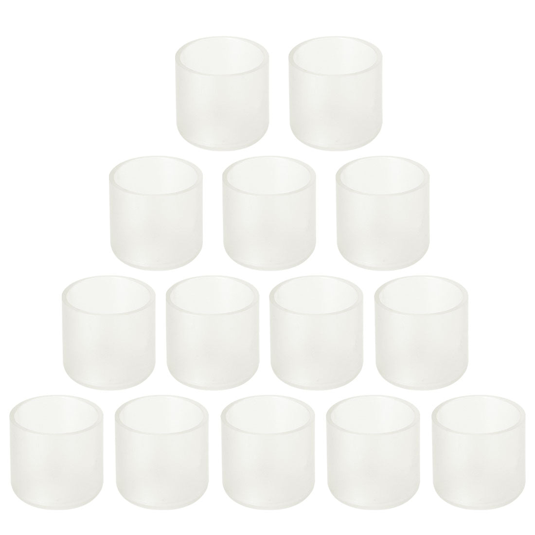 uxcell Uxcell Clear PVC Chair Leg Cap Table Pad Cover Furniture Glide Floor Protector 14pcs