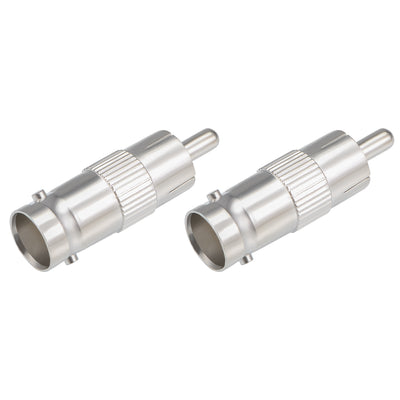 Harfington Uxcell 2pcs BNC Female to RCA Male Adapter Coaxial Cable Connector for CCTV Security Camera