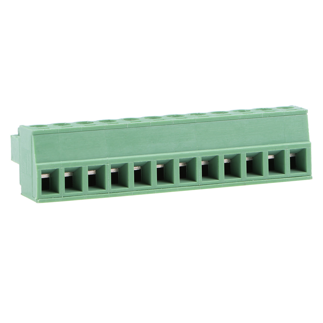 uxcell Uxcell 4Pcs AC300V 8A 3.81mm Pitch 12P Needle Seat Insert-In PCB Terminal Block green