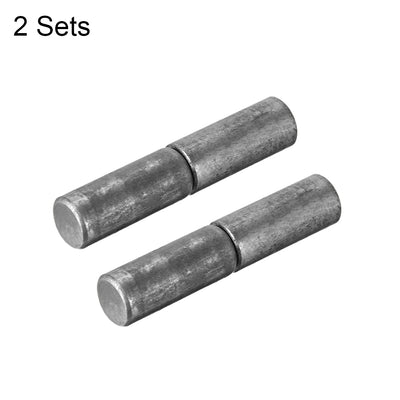 Harfington Uxcell Home Gate Door Window Part Male to Female Steel Hinge Pin 48mmx10mm 2 Sets