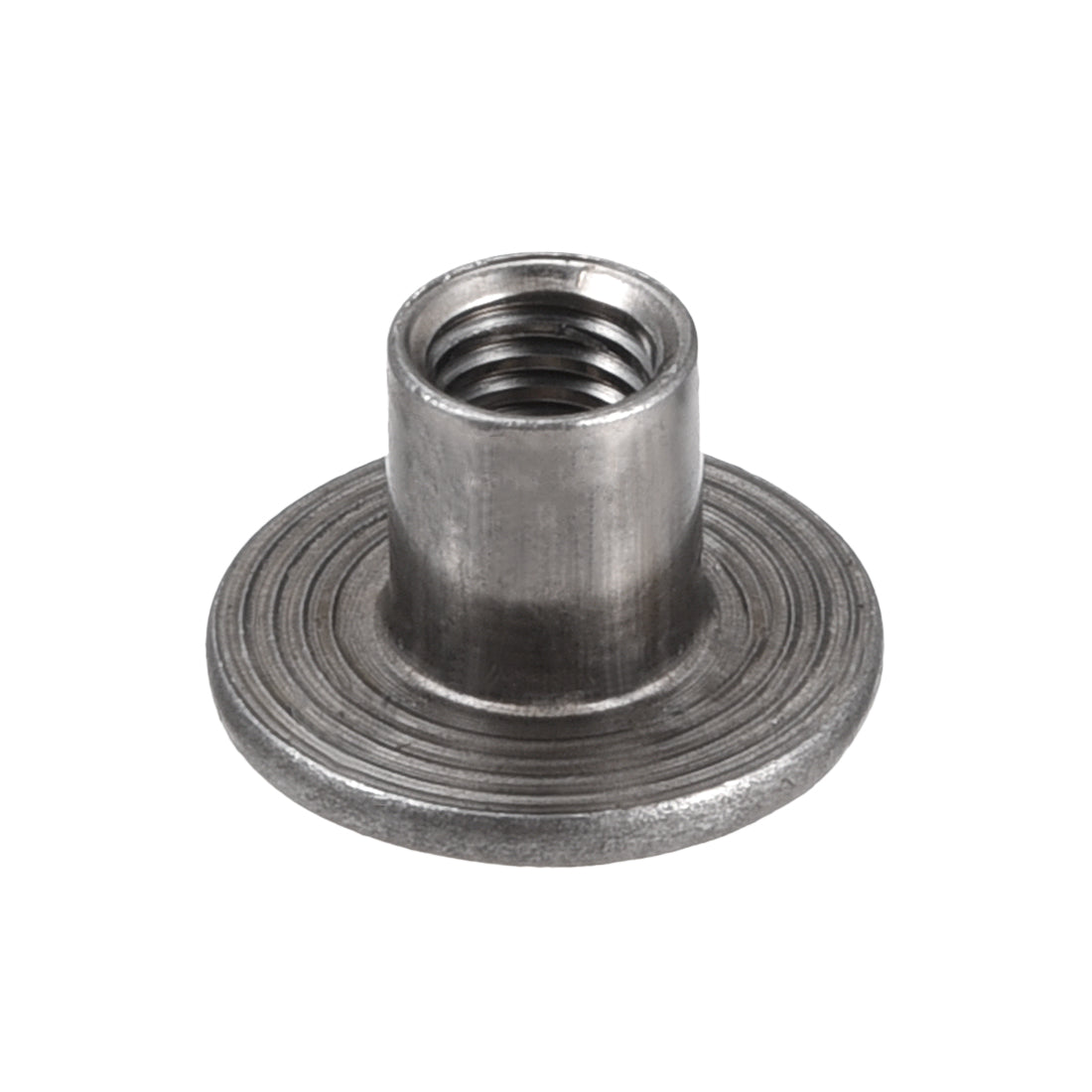 uxcell Uxcell Brad Hole Tee Nut, Carbon Steel Round Base Screw-In T-Nut