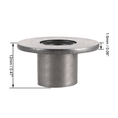 Harfington Uxcell Brad Hole Tee Nut, Carbon Steel Round Base Screw-In T-Nut