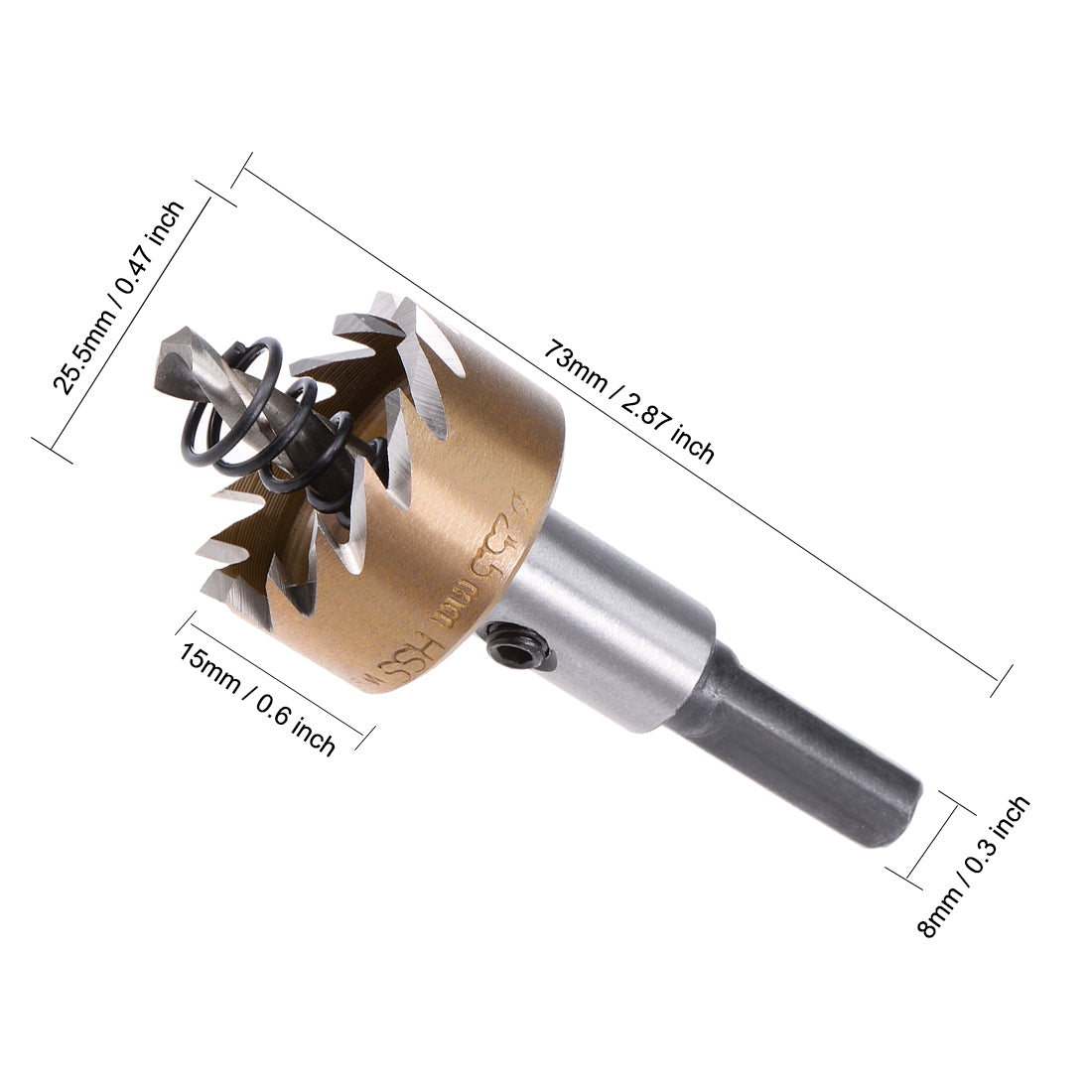 Uxcell Uxcell 28mm HSS Drill Bit Hole Saw Stainless High Speed Steel Metal Alloy