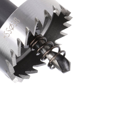 Harfington Uxcell 38mm HSS Drill Bit Hole Saw for Stainless Steel Metal Alloy Wood