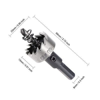 Harfington Uxcell 28mm HSS Drill Bit Hole Saw for Stainless Steel Metal Alloy Wood