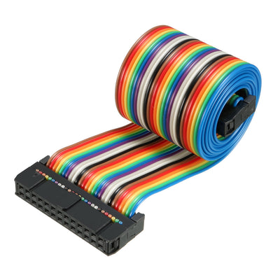 uxcell Uxcell IDC Rainbow Wire Flat Ribbon Cable 26 Pins 66cm Length 2.54mm Pitch Type-B