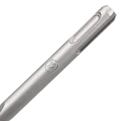 Harfington Uxcell Masonry Drill Bit 12mmx200mm Round Shank 125mm Drilling for Impact Drill