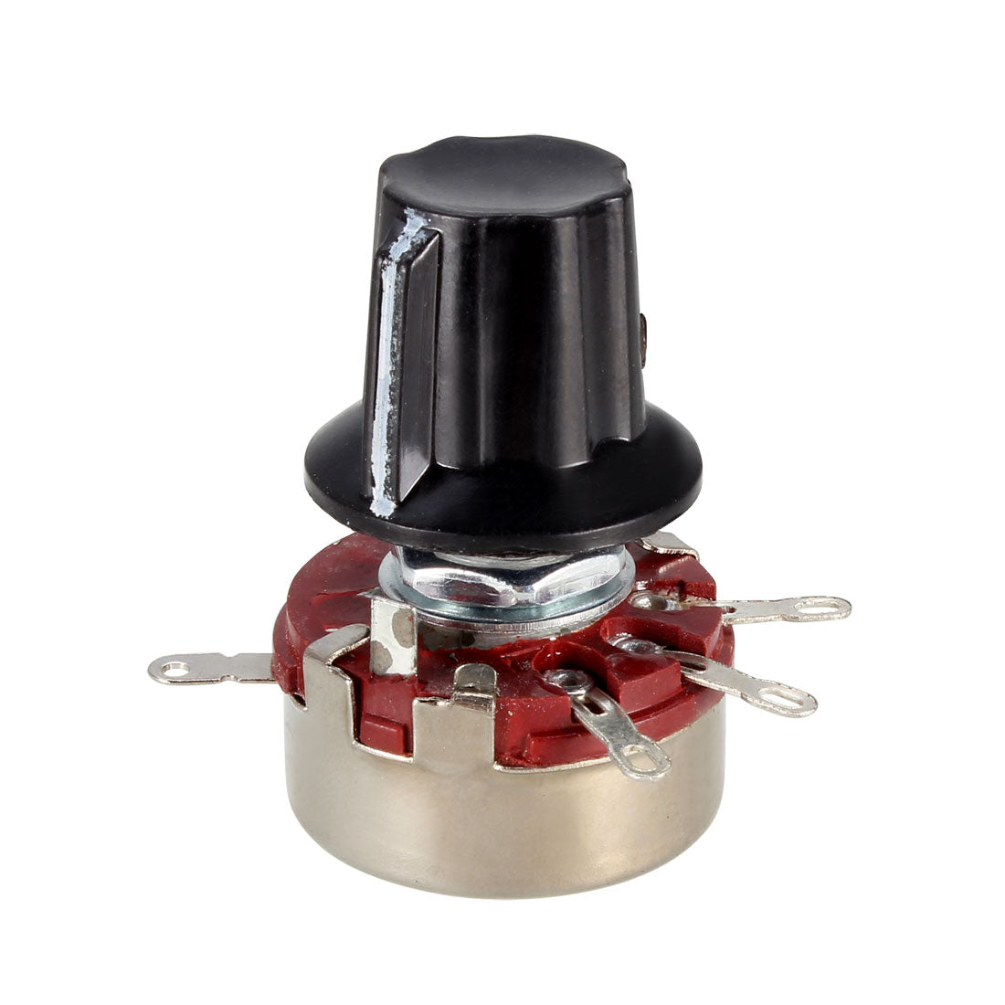 Uxcell WH118 100K Ohm Variable Resistors Single Turn Rotary Carbon Film ...