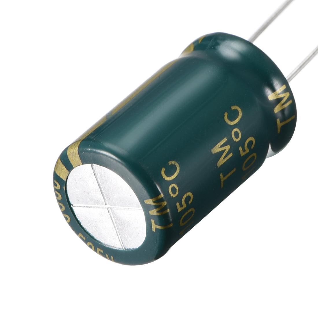 uxcell Uxcell Aluminum Radial Electrolytic Capacitor Low ESR Green with 2200UF 25V 105 Celsius Life 3000H 13 x 21 mm High Ripple Current,Low Impedance 20pcs