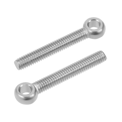 uxcell Uxcell M6 x 40mm Machinery Shoulder Swing Lifting Eye Bolt 36mm Thread Length 304 Stainless Steel 5pcs