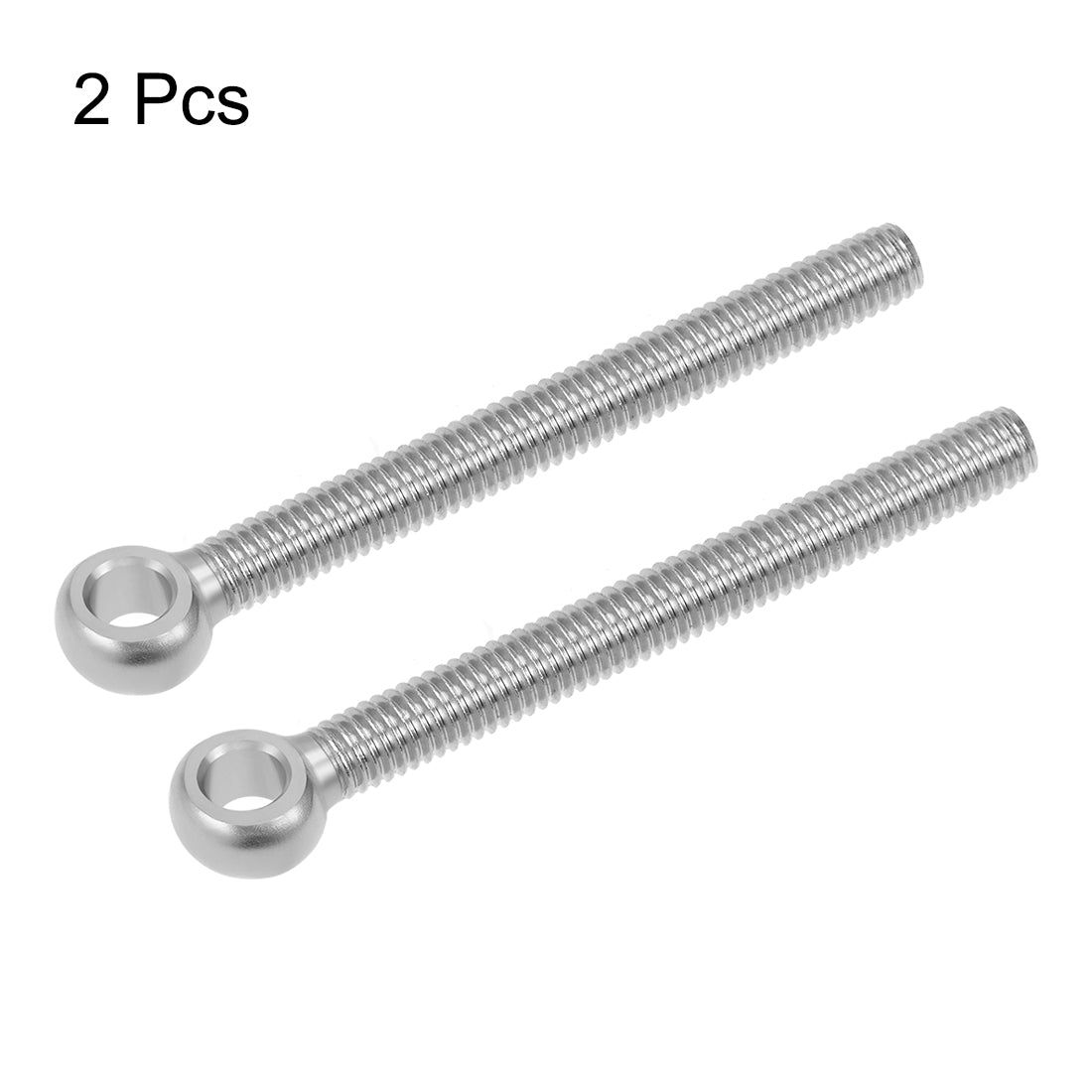 uxcell Uxcell M6 x 60mm Machinery Shoulder Swing Lifting Eye Bolt 304 Stainless Steel Metric Thread 2pcs
