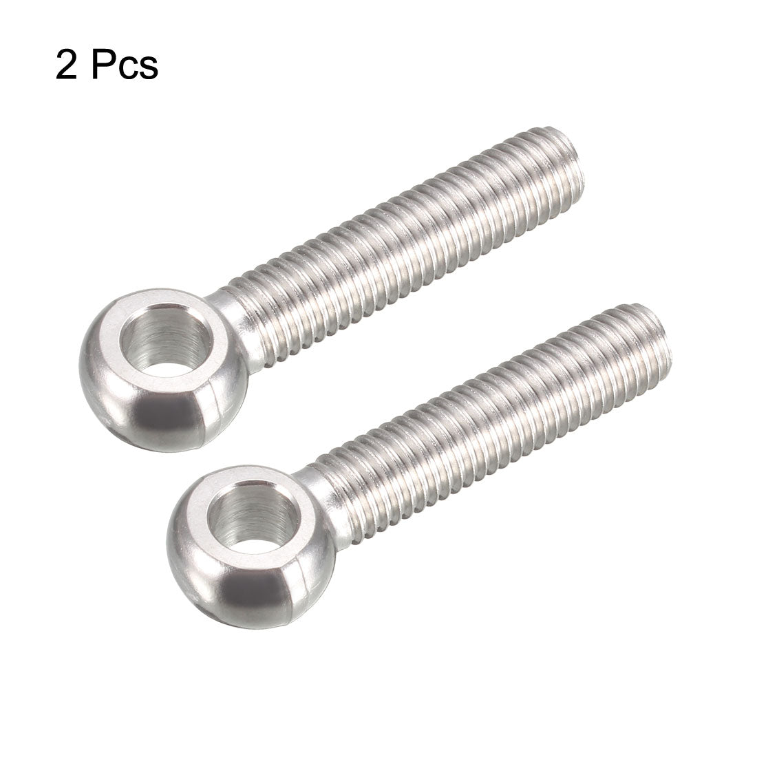 uxcell Uxcell M10 x 50mm Machinery Shoulder Swing Lifting Eye Bolt 304 Stainless Steel Metric Thread 2pcs
