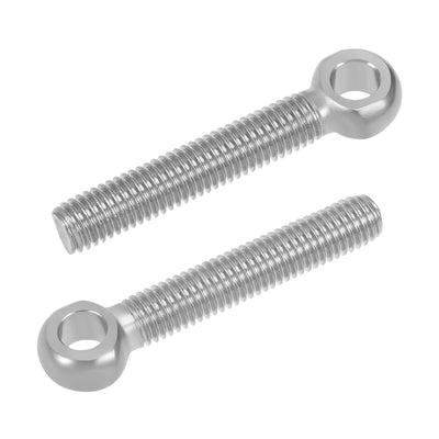 Harfington Uxcell M10 x 60mm Machinery Shoulder Swing Lifting Eye Bolt 304 Stainless Steel 2pcs