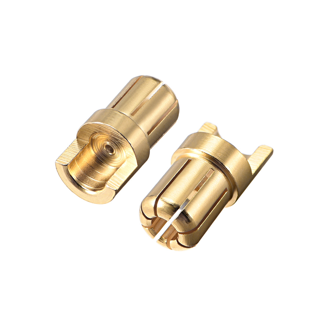 uxcell Uxcell 6.5mm Bullet Connector Gold Plated Banana Plugs Male 4pcs