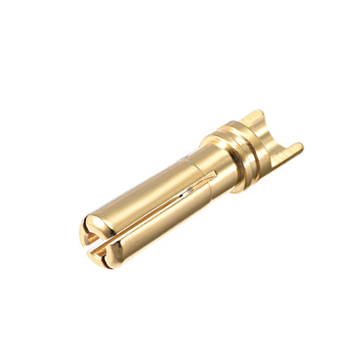Harfington Uxcell 4mm Bullet Connector Gold Banana Plugs Male 10pcs