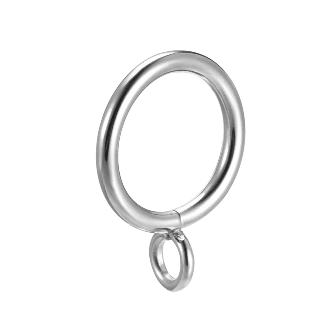 Uxcell Uxcell Curtain Rings Metal 28mm Inner Dia Drapery Ring for Curtain Rods Silver Tone 16 Pcs