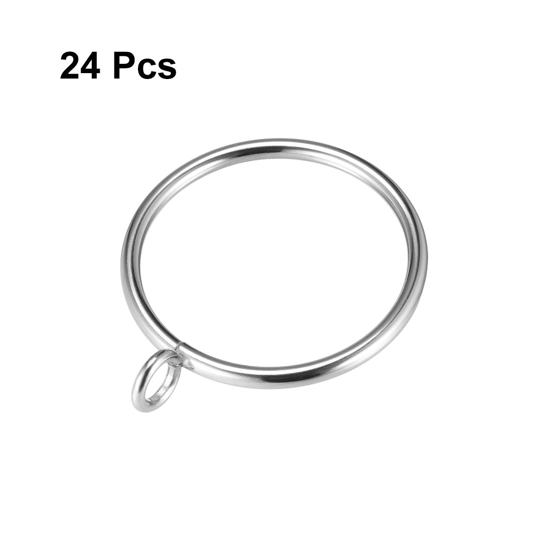uxcell Uxcell Curtain Rings Metal Drapery Ring for Curtain Rod