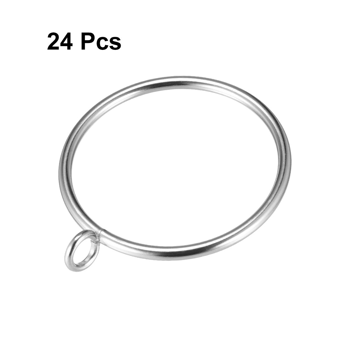 uxcell Uxcell Curtain Rings Metal Drapery Ring for Curtain Rod