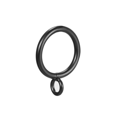 Harfington Uxcell Curtain Rings Metal 28mm Inner Dia Drapery Ring for Curtain Rods Silver Tone 16 Pcs