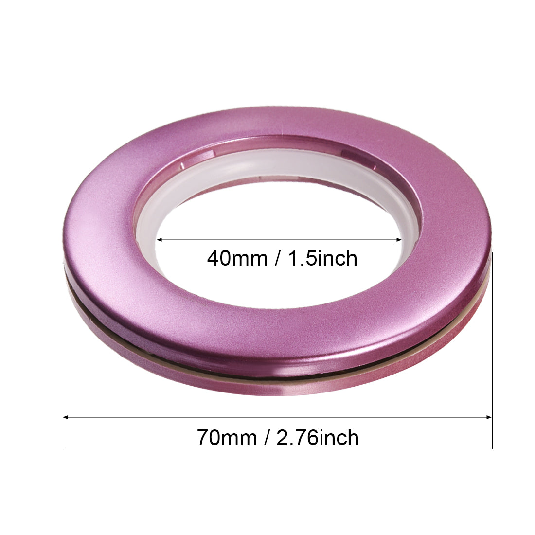 uxcell Uxcell Curtain Grommets Plastic Drapery Eyelet Rings for Window Curtain Rods