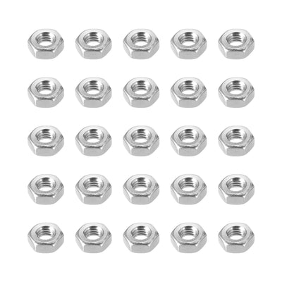 Harfington Uxcell 316 Stainless Steel Hexagon Hex Nut Silver Tone 25pcs