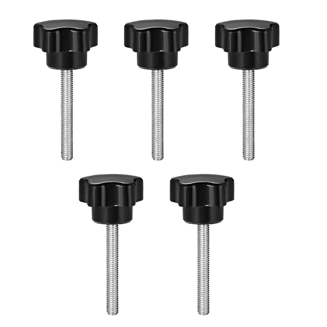 uxcell Uxcell 5 Pack Star Knobs Grips Male Thread  Steel Zinc Stud Replacement PP