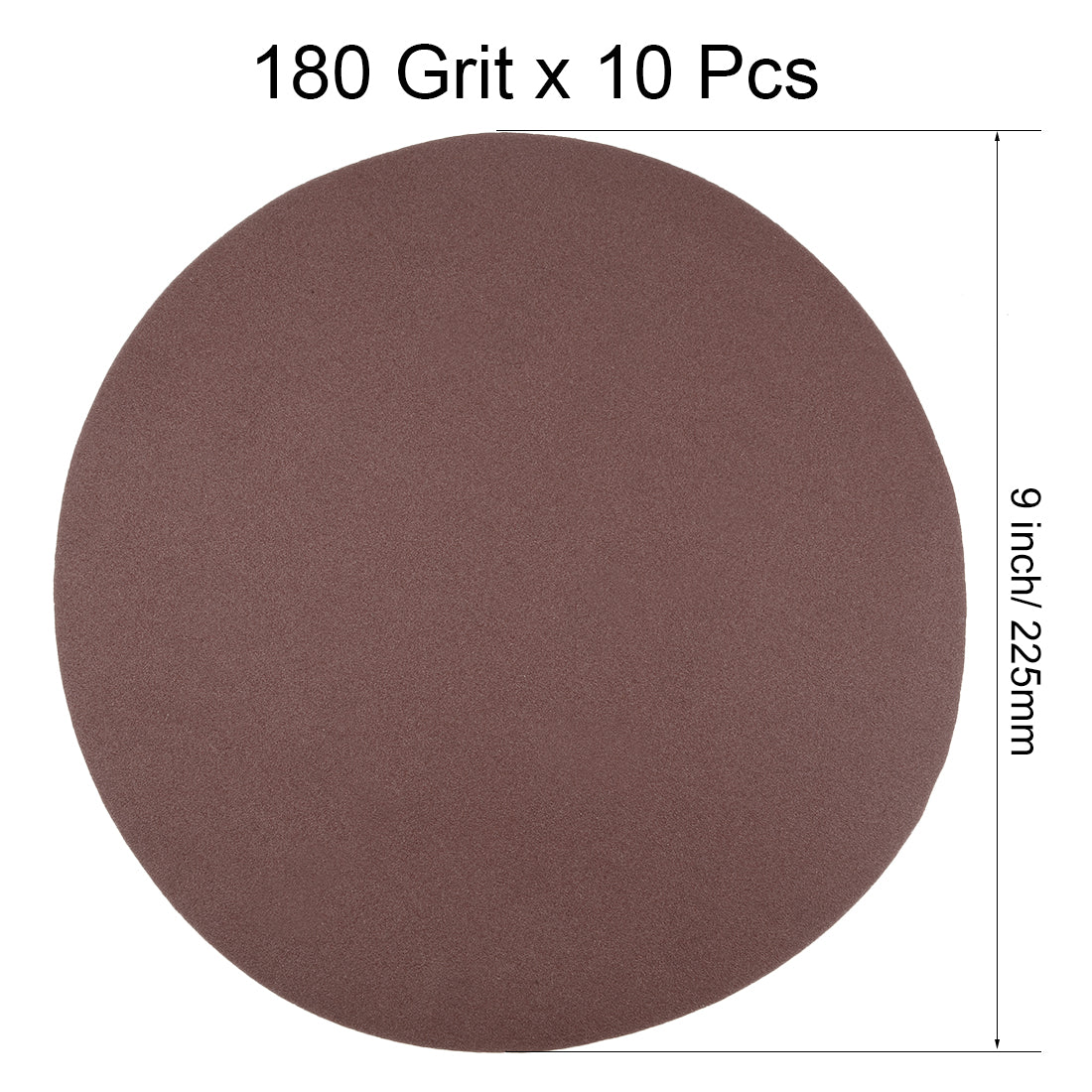 Uxcell Uxcell 9 Inch Sanding Disc 240 Grits Flocking Sandpaper for Sander 10 Pcs