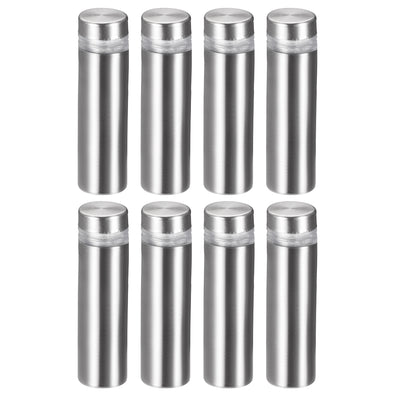 Harfington Uxcell Glass Standoff Mount Stainless Steel Wall Standoff Holder Advertising Nails 12mm Dia 43mm Length 8 Pcs