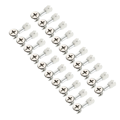 Harfington Uxcell 20 Sets Furniture Connecting 13mm OD Cam Fitting with Dowel Pre-inserted Nut
