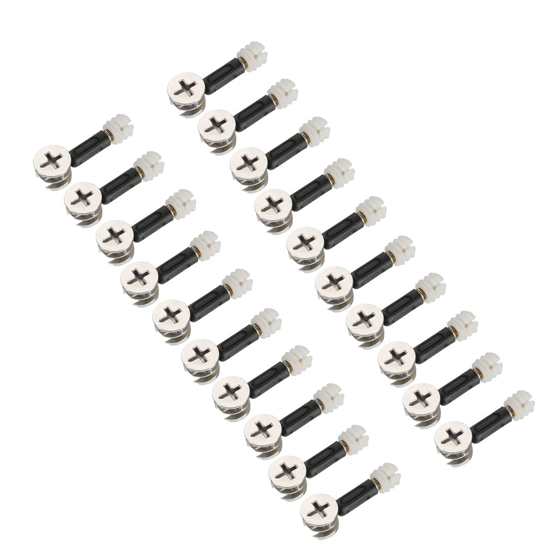 uxcell Uxcell 20 Sets Furniture Connecting 15mm OD Cam Fitting w Dowel Screws Pre-inserted Nut