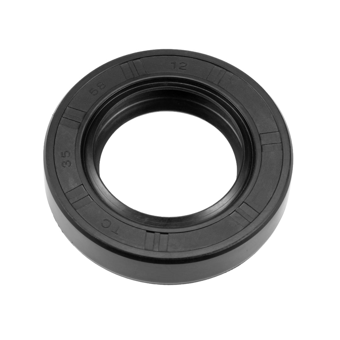 Uxcell Uxcell Oil Seal, TC 35mm x 60mm x 12mm, Nitrile Rubber Cover Double Lip