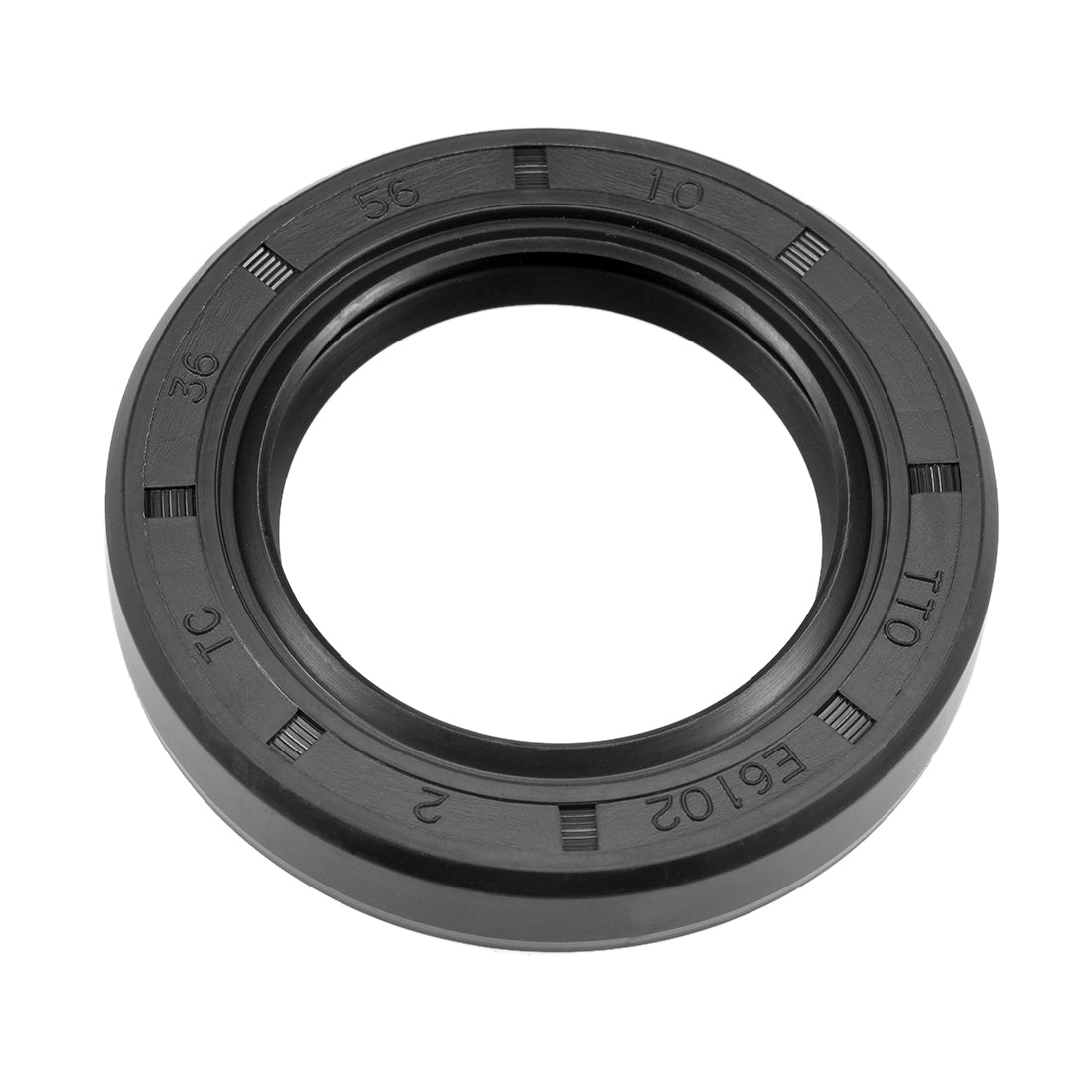 Uxcell Uxcell Oil Seal, TC 36mm x 56mm x 10mm, Nitrile Rubber Cover Double Lip