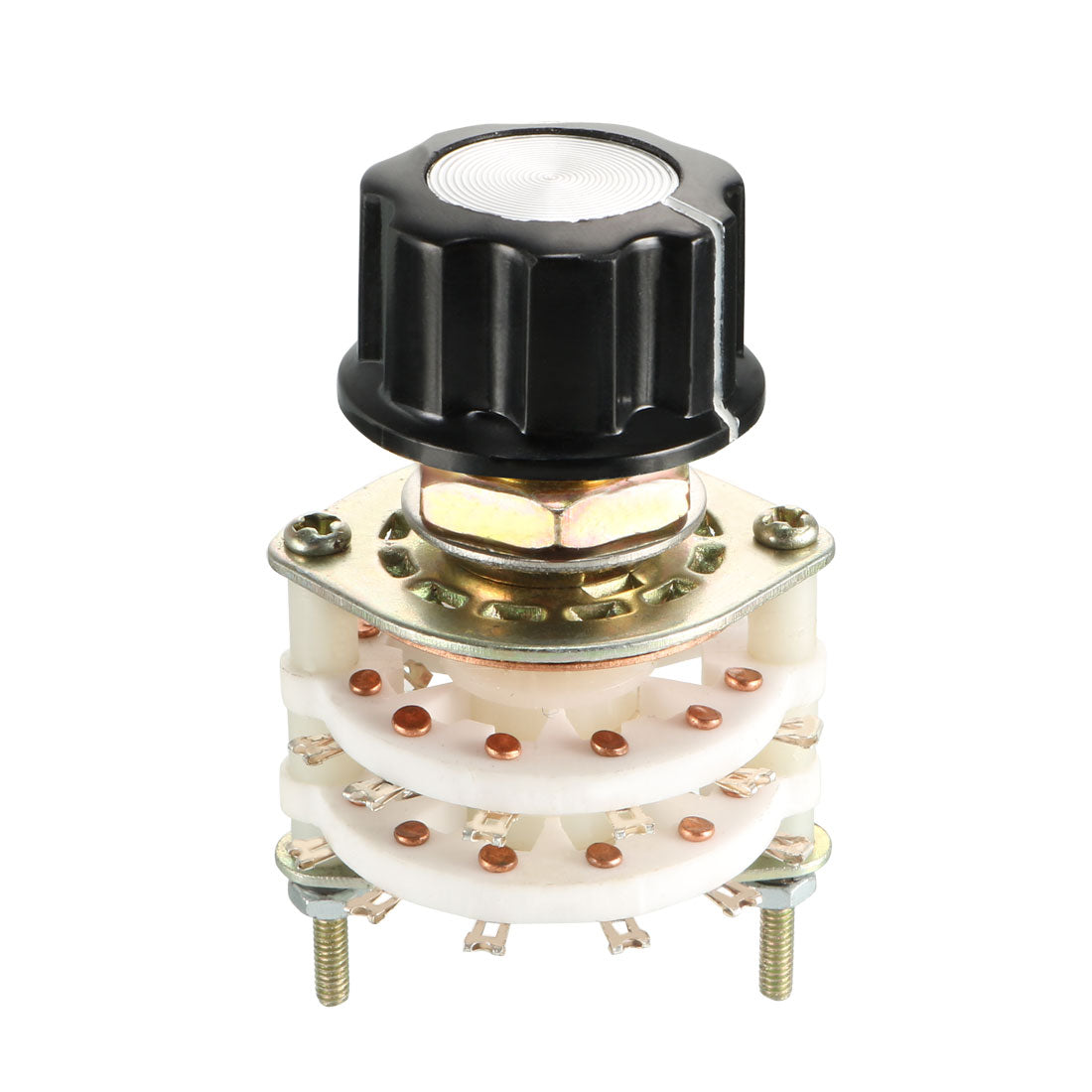 uxcell Uxcell 2P6T 2 Pole 6 Position Selectable 2Deck Band Selector Rotary Switch with Plastic Knob