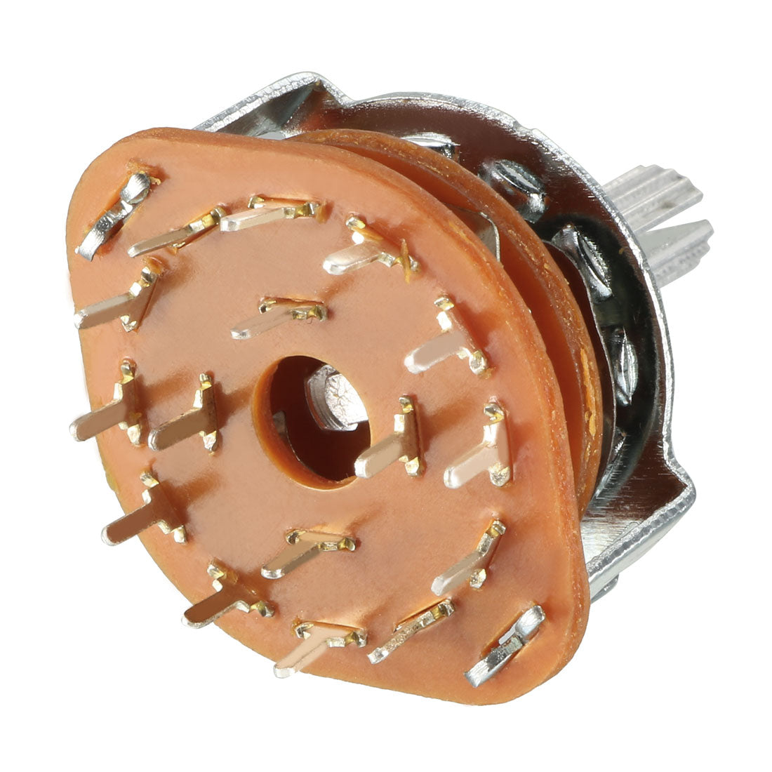 uxcell Uxcell 4P3T 4 Pole 3 Position Selectable Single Deck Band Channel Rotary Switch Selector