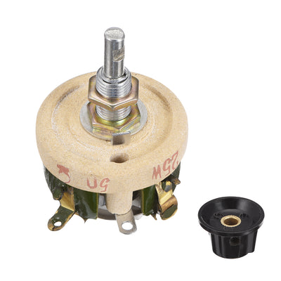 uxcell Uxcell Wirewound Ceramic Potentiometer Variable Rheostat Resistor 25W 50R Ohm With Knobs