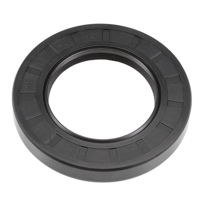Harfington Uxcell Oil Seal, TC 55mm x 72mm x 12mm, Nitrile Rubber Cover Double Lip