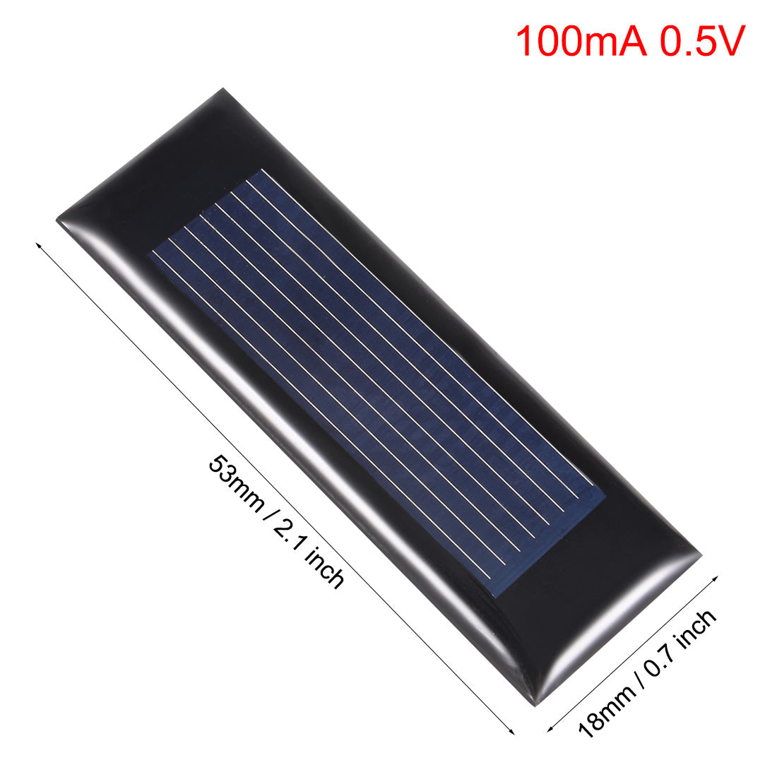 uxcell Uxcell 5Pcs 100mA 0.5V Small Solar Panel Module DIY Polysilicon for Toys Charger