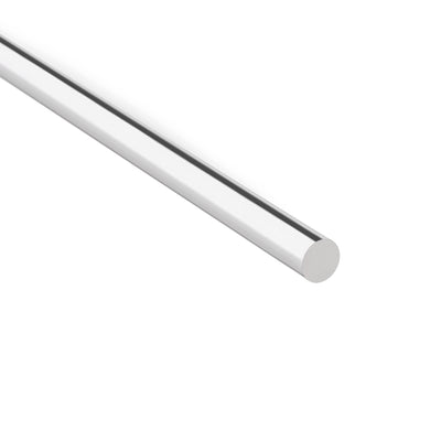 Harfington Uxcell 4mmx245mm Clear Solid Acrylic Round Rod PMMA Bar
