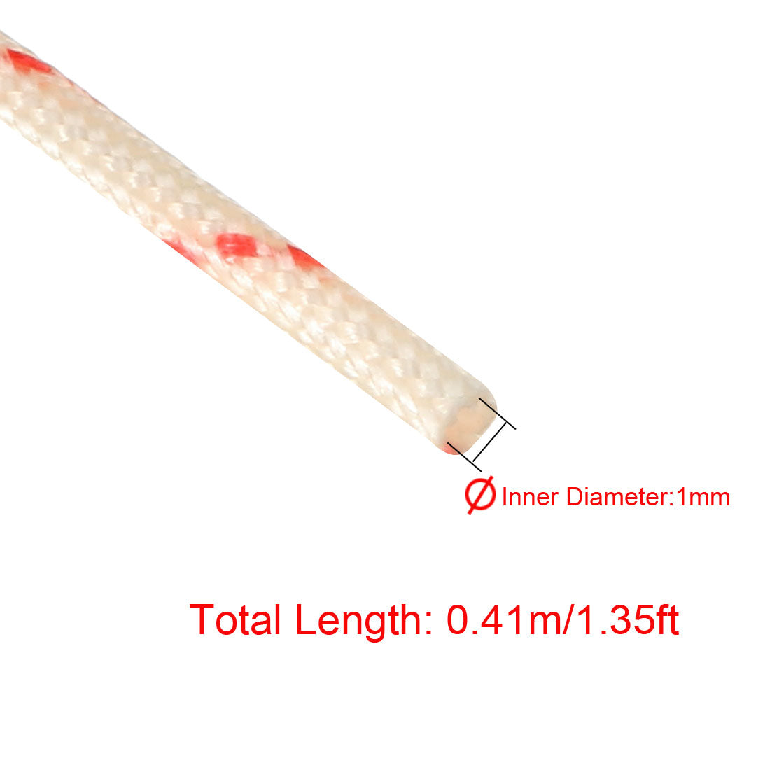 uxcell Uxcell Fiberglass Sleeve 1mm I.D. PVC Insulation Tubing 1500V Tube Adjustable Sleeving Pipe 125 Degree Centigrade Cable Wrap Wire 410mm 1.35ft 10Pcs